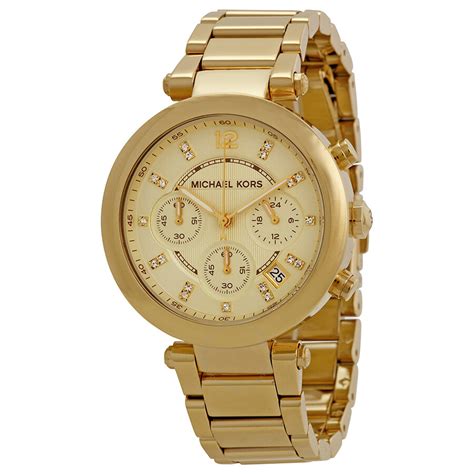 michael kors women's parker chronograph watch|Michael Kors parker chronograph.